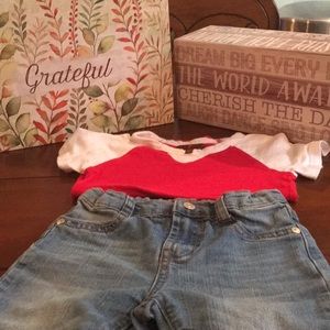 7 For All Mankind 2 piece set: Size 3T